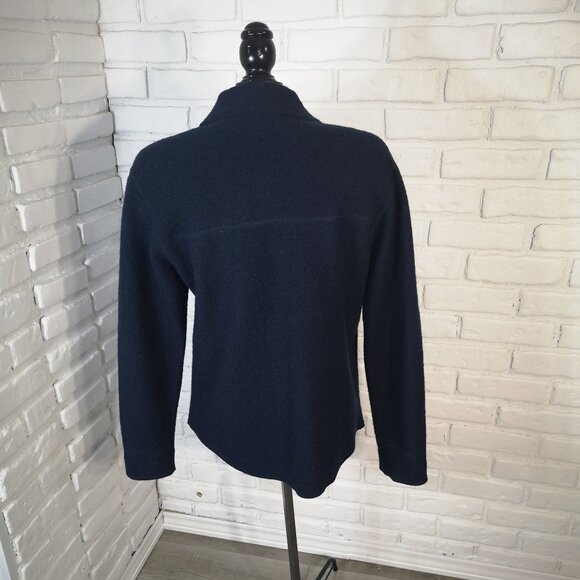 Penmans Ladies Size Medium Navy Made in Hong Kong 100% New Wool Shirt Jacket - Picture 2 of 10